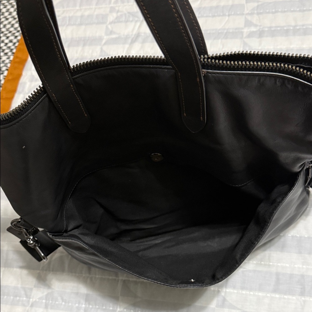 Coach Leather Fold-over Tote - Picture 8 of 8